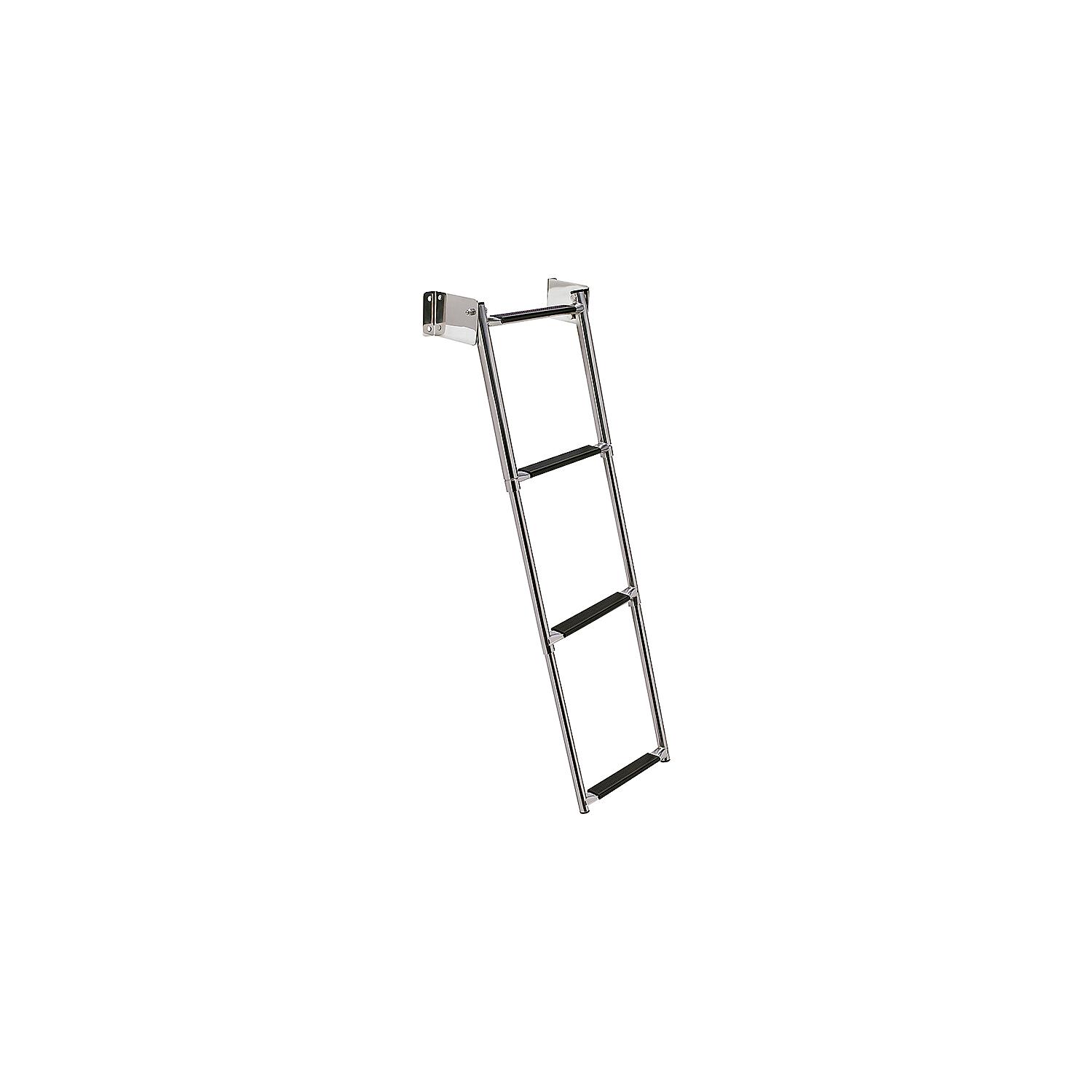 Seachoice 71231 Telescoping Transom Mount Stainless Steel 4-Step Ladder - Image 7