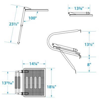 Seachoice Universal Swim Platform With Top Mount Ladder - Image 4