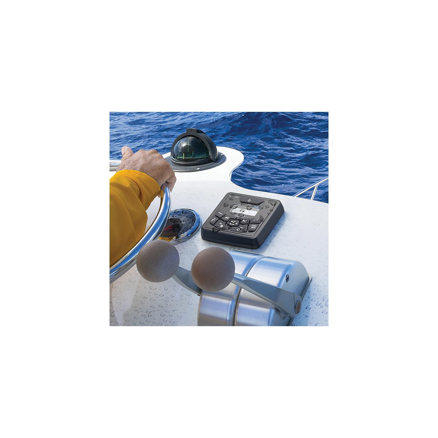 Seachoice 72106 Bluetooth In-Dash Marine Gauge Stereo, Square Face - Image 2