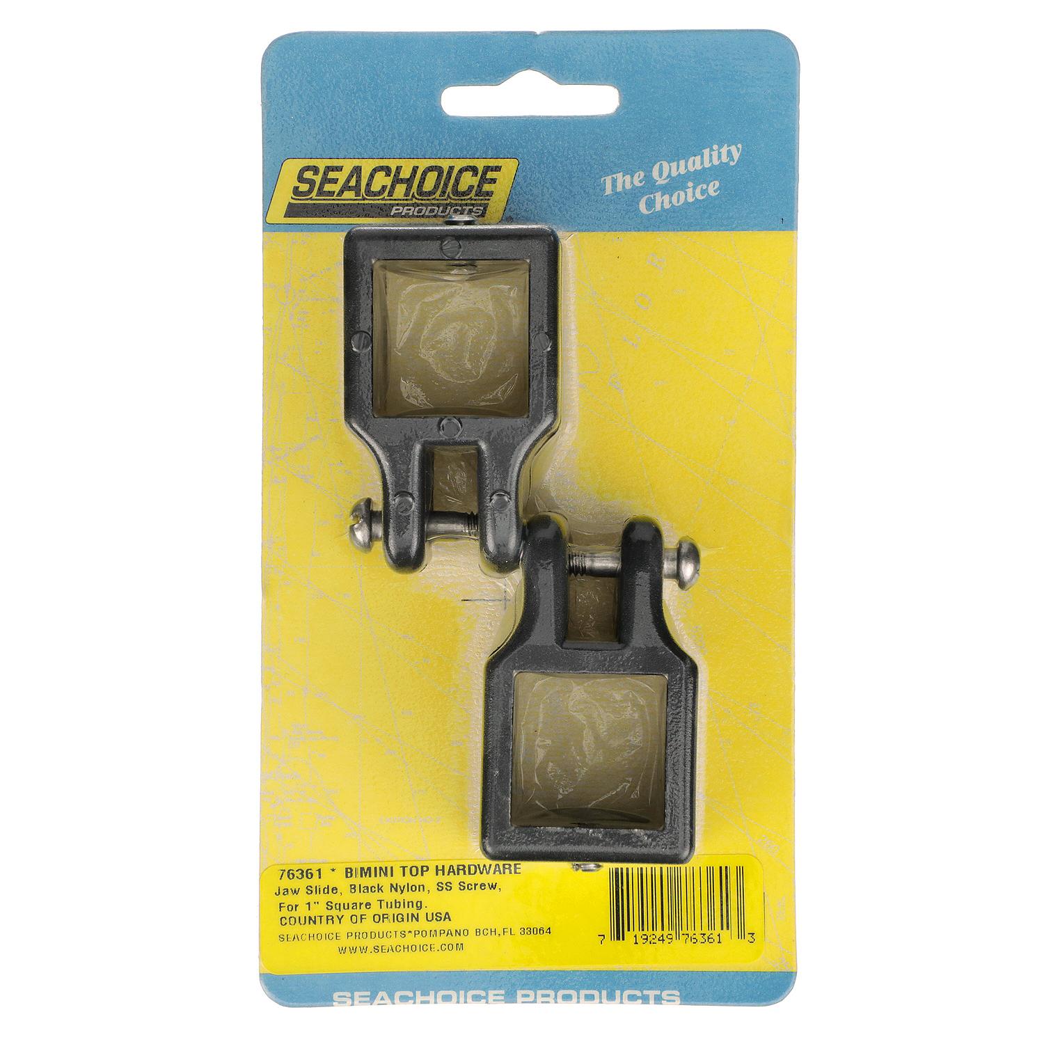 Seachoice Square Jaw Slides Fit 1" OD Tube-Black (2 Per Pack) - Image 4