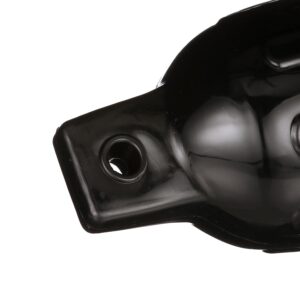 Seachoice 79041 Twin Eye Ribbed Fender, Black, 4.5 x 16"