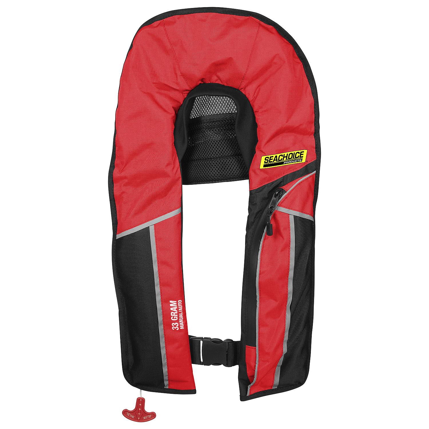 Seachoice 85861 Type V Premium Rip-Stop Inflatable PFD Adult Universal, Red - Image 3