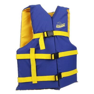 Seachoice 86220 Deluxe General Purpose Life Vest
Blue/Yellow, Adult Universal - Image 3