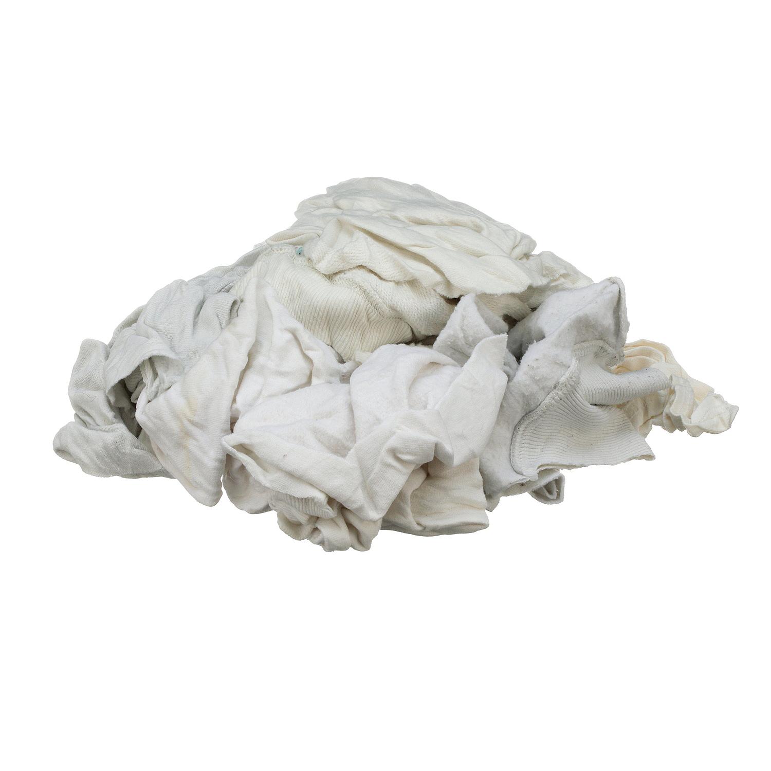 Seachoice 90004 Recycled White Fleece Wiping Cloths, 1-lb. Bag - Image 2