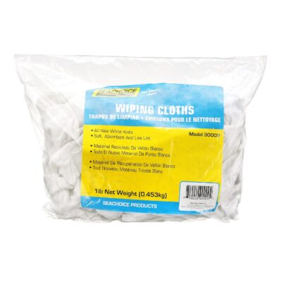 Seachoice 90009 New White Knits Wiping Cloths, 1-lb. Bag - Image 2