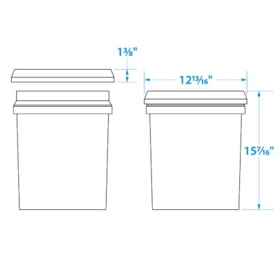 Seachoice 90120 5-Gallon Utility Bucket With Handle, Yellow - Image 4