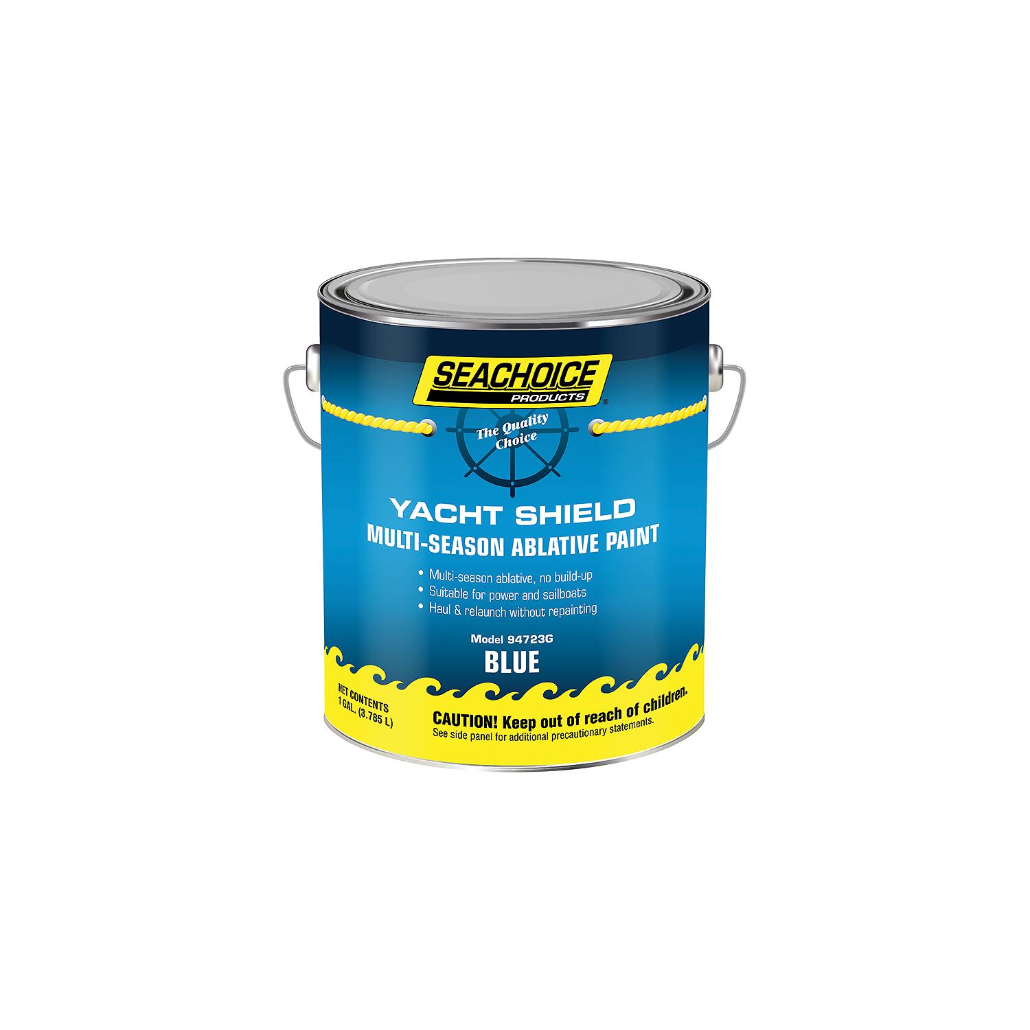 Seachoice 94723G Yacht Shield Multi-Season Antifouling Paint, Blue, 1 Gallon