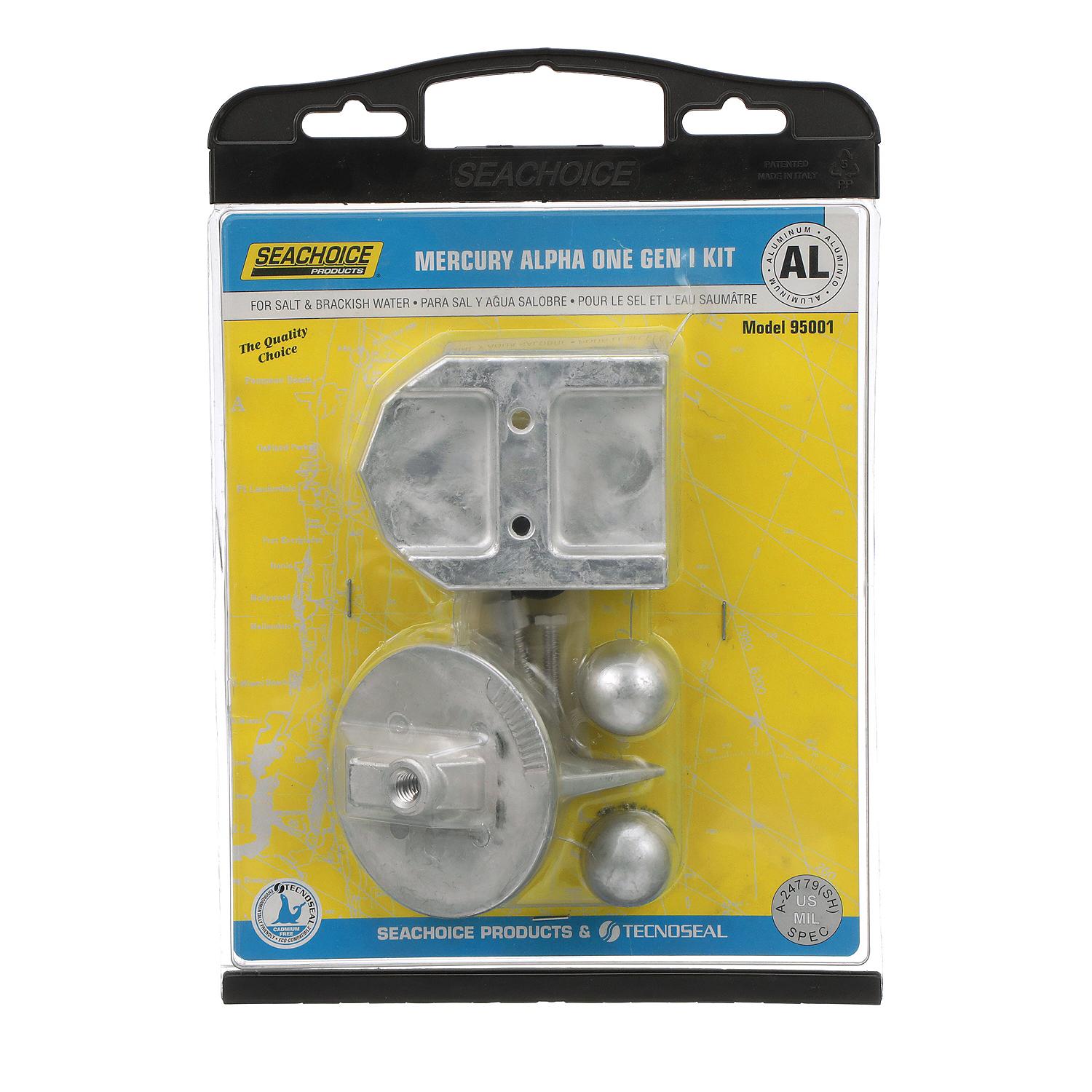 Seachoice Aluminum Anode Kit For Mercury Alpha I (1983-90) - Image 2