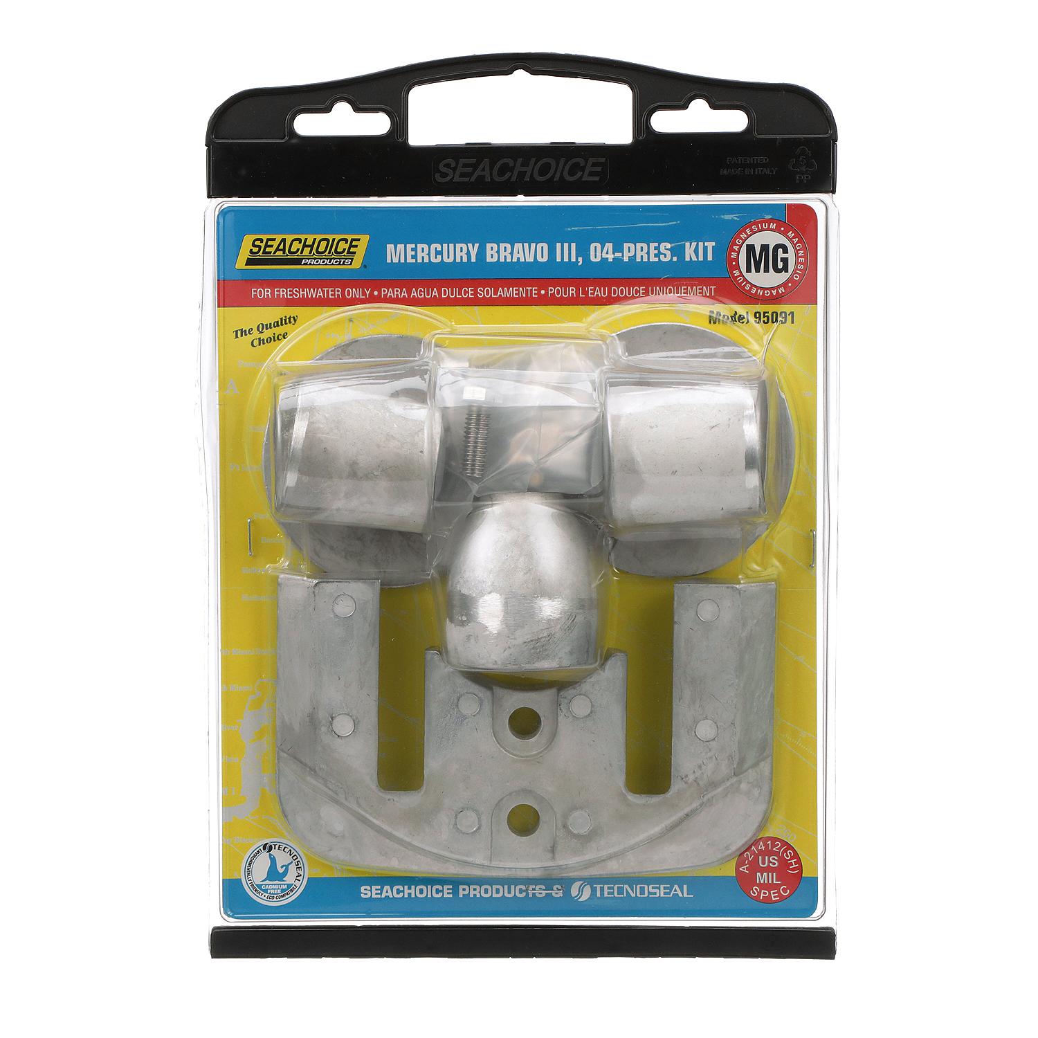 Seachoice Magnesium Anode Kit For Mercury Bravo III (04-Present) - Image 2