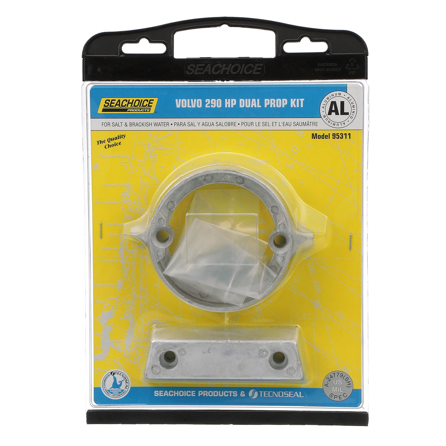 Seachoice Aluminum Aluminum Anode Kit For Volvo 290 HP - Image 2