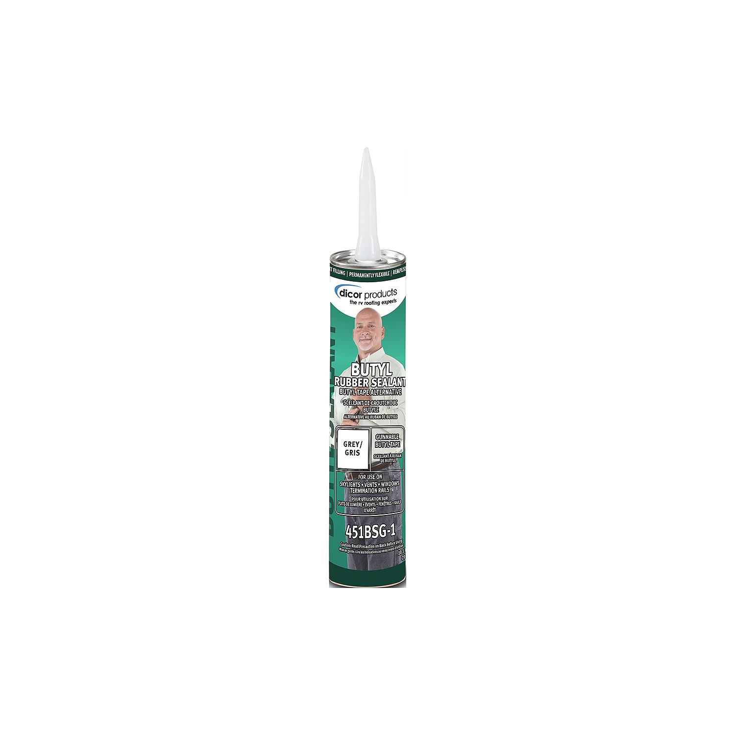Dicor 451BSG1 Gunnable Butyle Rubber Sealant, Gray
