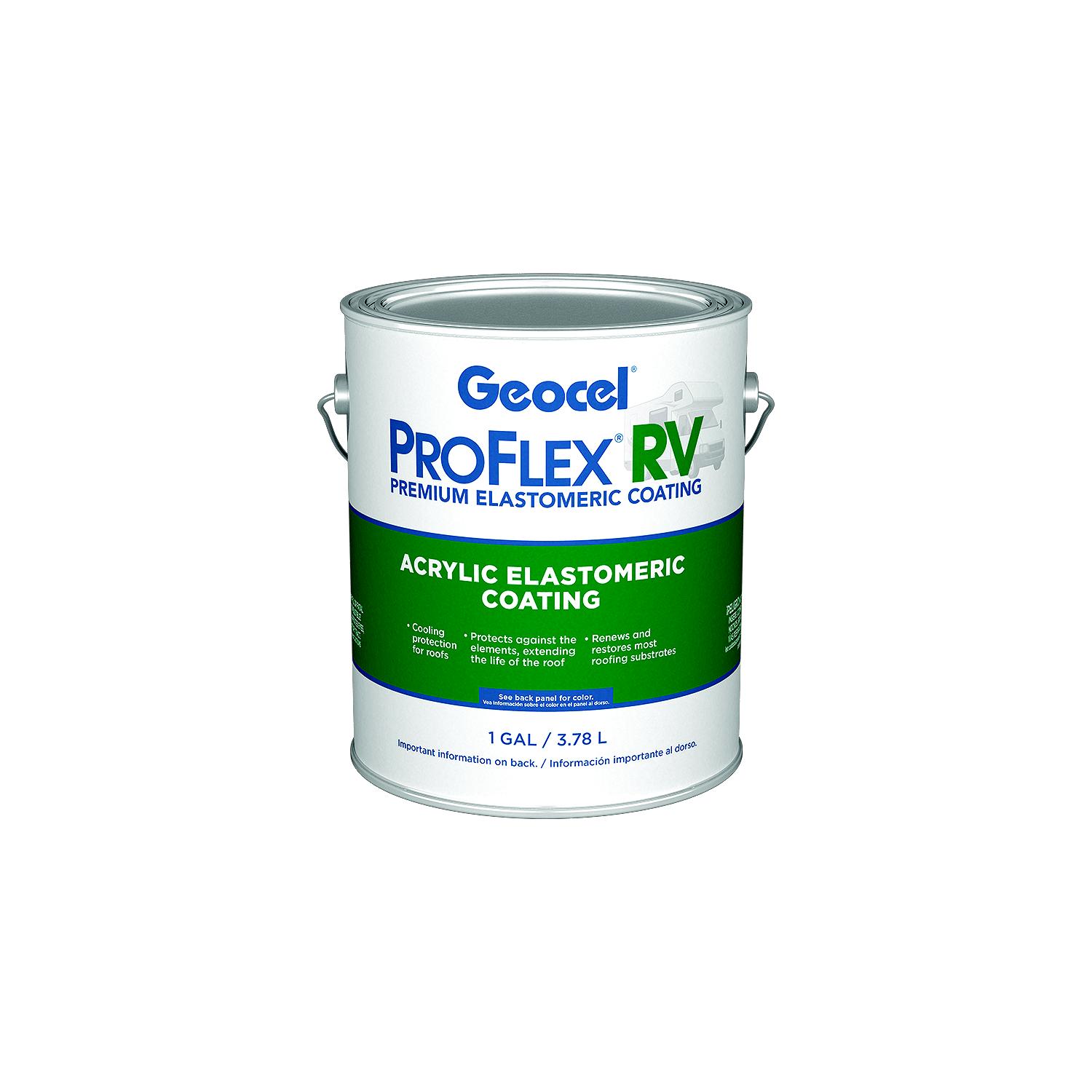 Geocel KSRV4130016 Pro Flex RV Acrylic Elastomeric Coating, 1 Gal