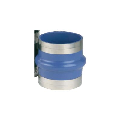 Trident 270V6000SS Blue Silicone "VHT" Single Hump Hose w/T-Bolt Clamps, 6" - Image 2