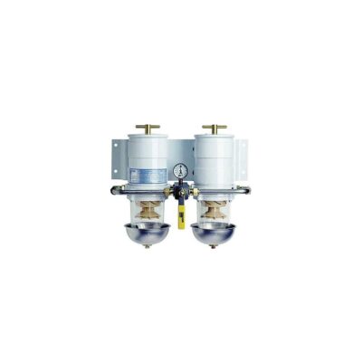 Racor 75500MAX30 Turbine Series Dual Fuel Filter W/ Rotary Valve, 30 Microns