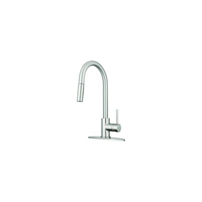 Dura Faucet DFNMK540SN Streamline Pull-Down Touch On/Off Kitchen Faucet, Satin Nickel - Image 2