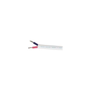 Ancor Marine Grade 121725 Tinned Duplex Cable Red and Black w/White Jacket, 16/2 250'
