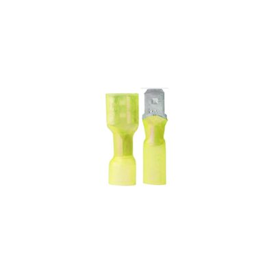 Ancor 320899 Marine Grade Heat Shrink Disconnects, 12-10 Female, Yellow, 100/pk