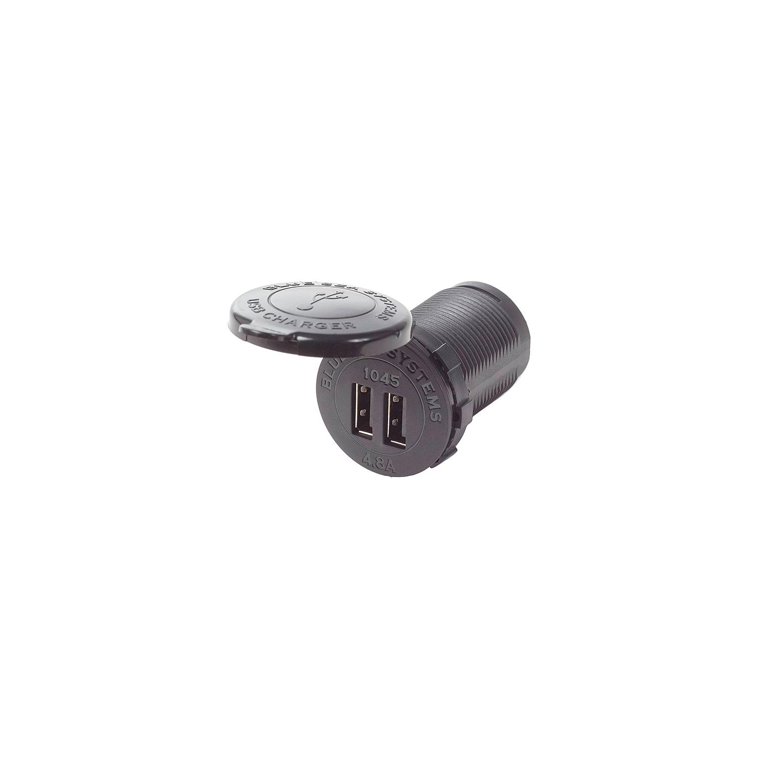 Blue Sea Systems 1045 Dual USB Charger Socket Mount 12/24V DC