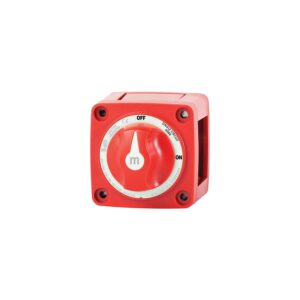 Blue Sea 6006 Battery Switch Mini On/Off w/Knob, Red