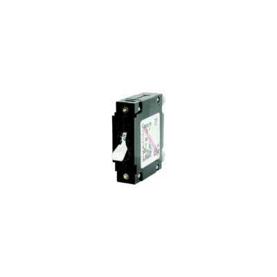 Blue Sea Systems 7250 Single Pole AC Circuit Breaker, 100 Amp, White