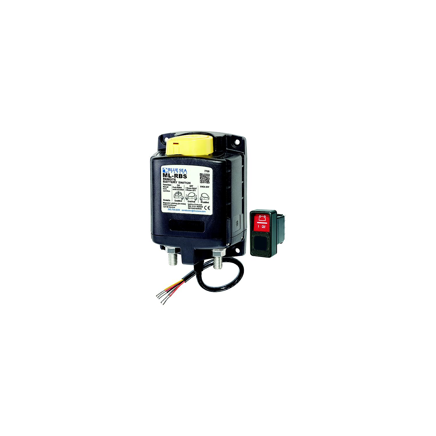 Blue Sea Systems 7700 ML-RBS Remote Battery Switch with Manual Control - 12V DC 500A