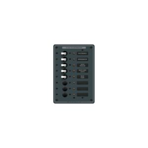 Blue Sea Systems 8023 Traditional Metal DC Circuit Breaker Panel - 8 Positions