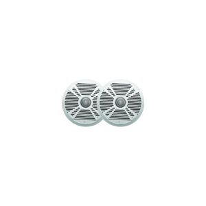 Poly-Planar MA7065 6.5" Waterproof 2-Way Premium Round Speakers 180W Per Pair, Includes Both White and Graphite Gray Grills