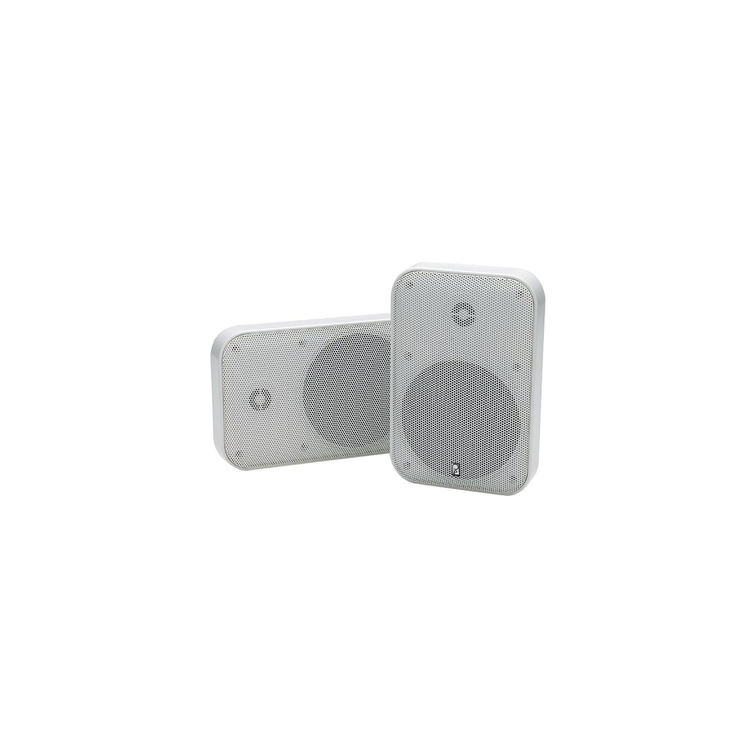 Poly-Planar MA905 5" Waterproof Platinum Panel 2-Way Speaker, White (Sold as Pair)