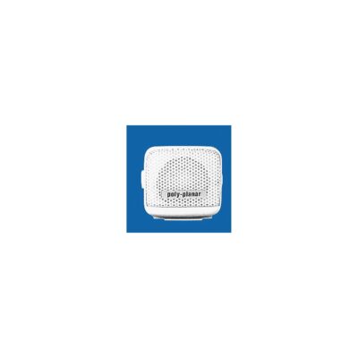 Poly-Planar MB21W Waterproof VHF Extension Speakers Surface Mount 8W 2-15/16" x 2-3/4", White