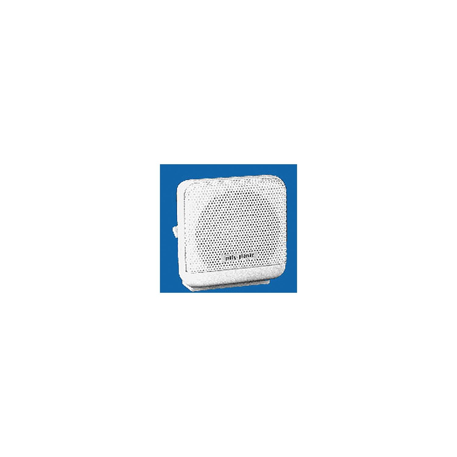 Poly-Planar MB41W Waterproof VHF Extension Speakers Surface Mount 10W 4-5/8" x 4-5/8", White
