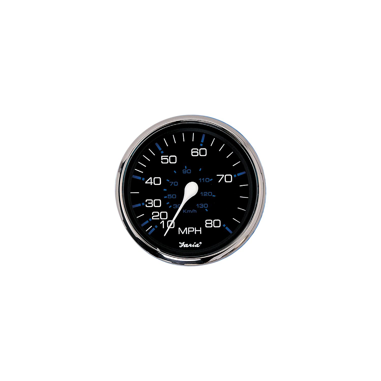 Faria Chesapeake SS Black 2" Gauge - Voltmeter Gauge (10-16 VDC) - Image 2