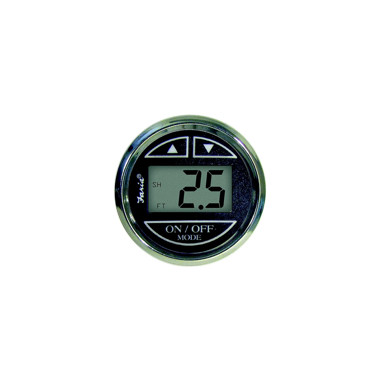 Faria Digital Depth Sounder, Chesapeake SS Black w/In-Hull Transducer - Image 2