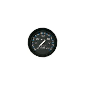 Faria Coral Black 4" Gauge - 6000 RPM Tachometer  (Gas) (Inboard & IO)