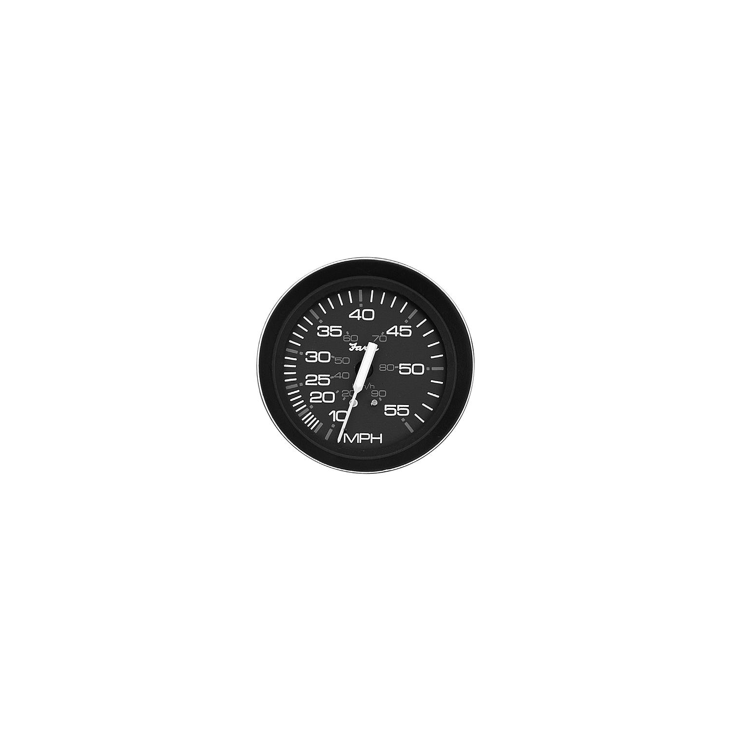 Faria Coral Black 4" Gauge - 55 MPH Speedometer