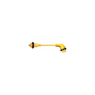 Marinco 1RPC Right Angle Adapter 30A, 125V
