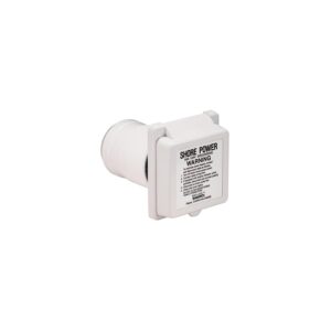 Marinco 50 Amp 125V Power Inlet With Stainless Steel Trim