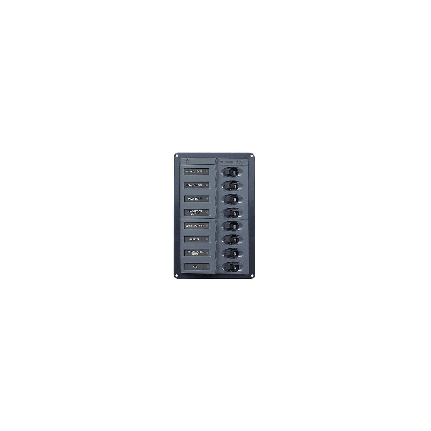 Marinco 901V DC Circuit Breaker 8-Way Vertical Panel
