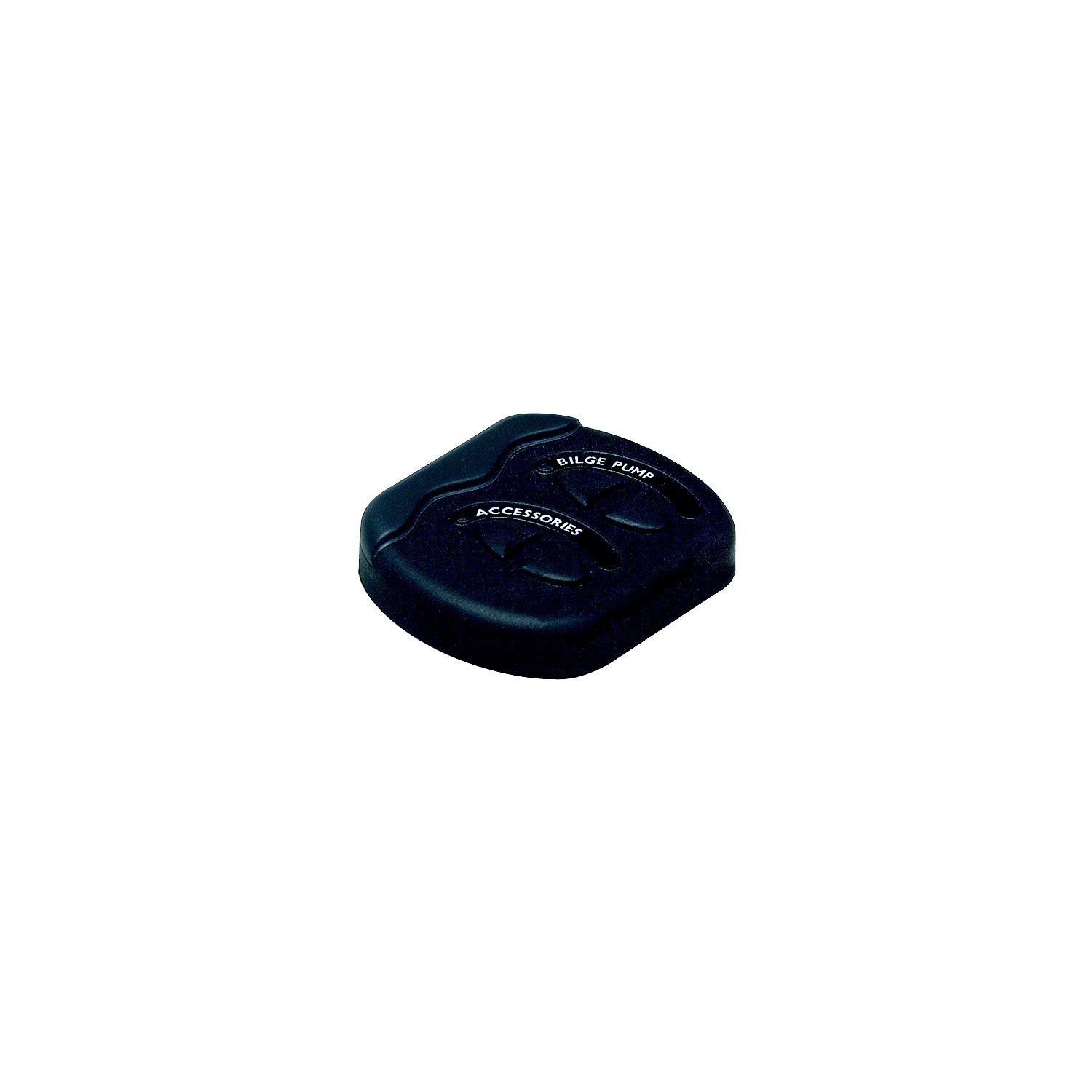 Marinco Contour Generation II Sprayproof Switch Panel With Fuse(s) - Black