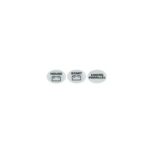 Marinco Set of 3 Battery Switch Labels (Start, Emerg Parallel, House)