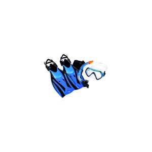 Aqua Pro WCX5976S1L Ion - Junior 5 Piece Snorkeling Set, Blue