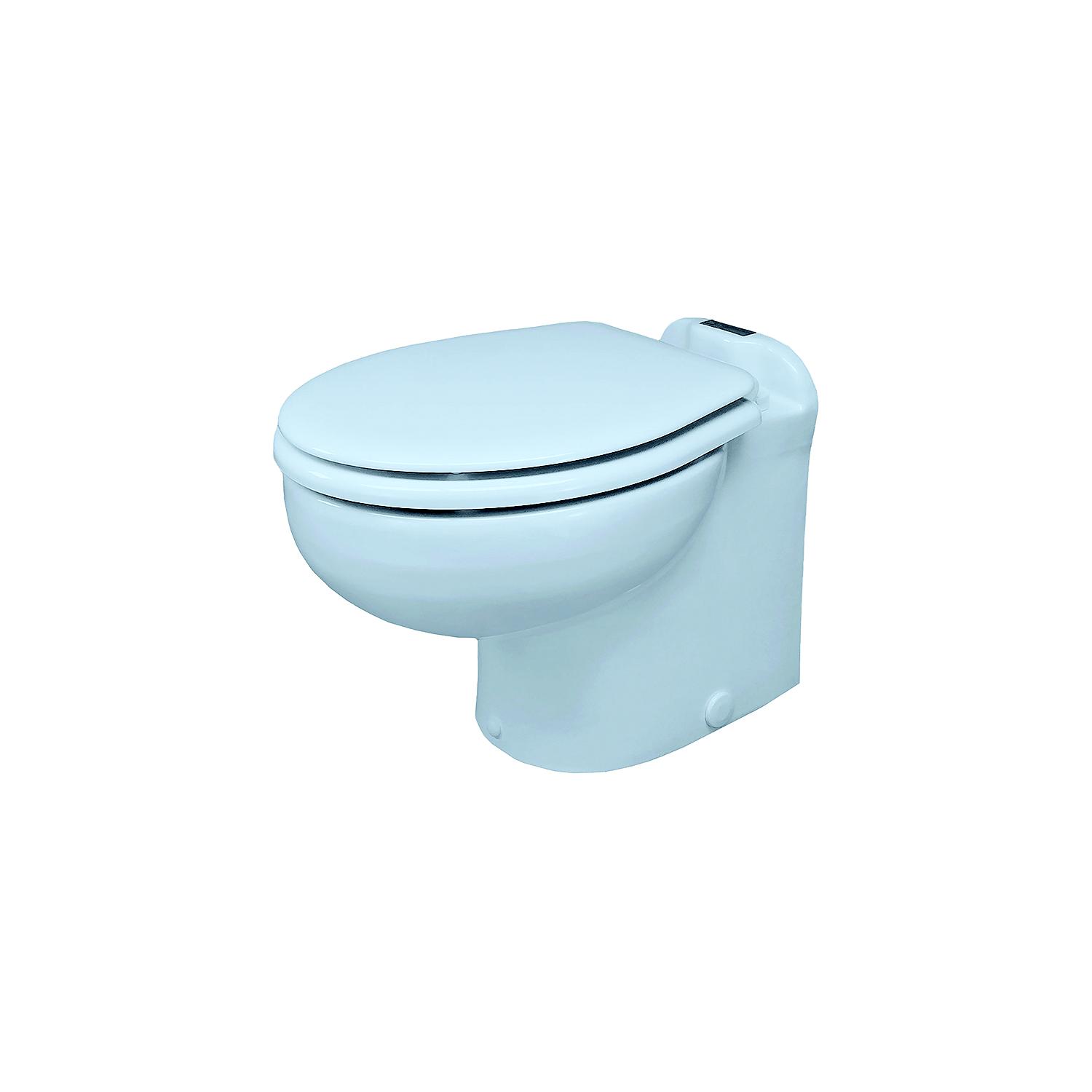 Raritan 220HS01201 Marine Elegance Angled Back, Fresh Water and Remote, 12V Toilet, White