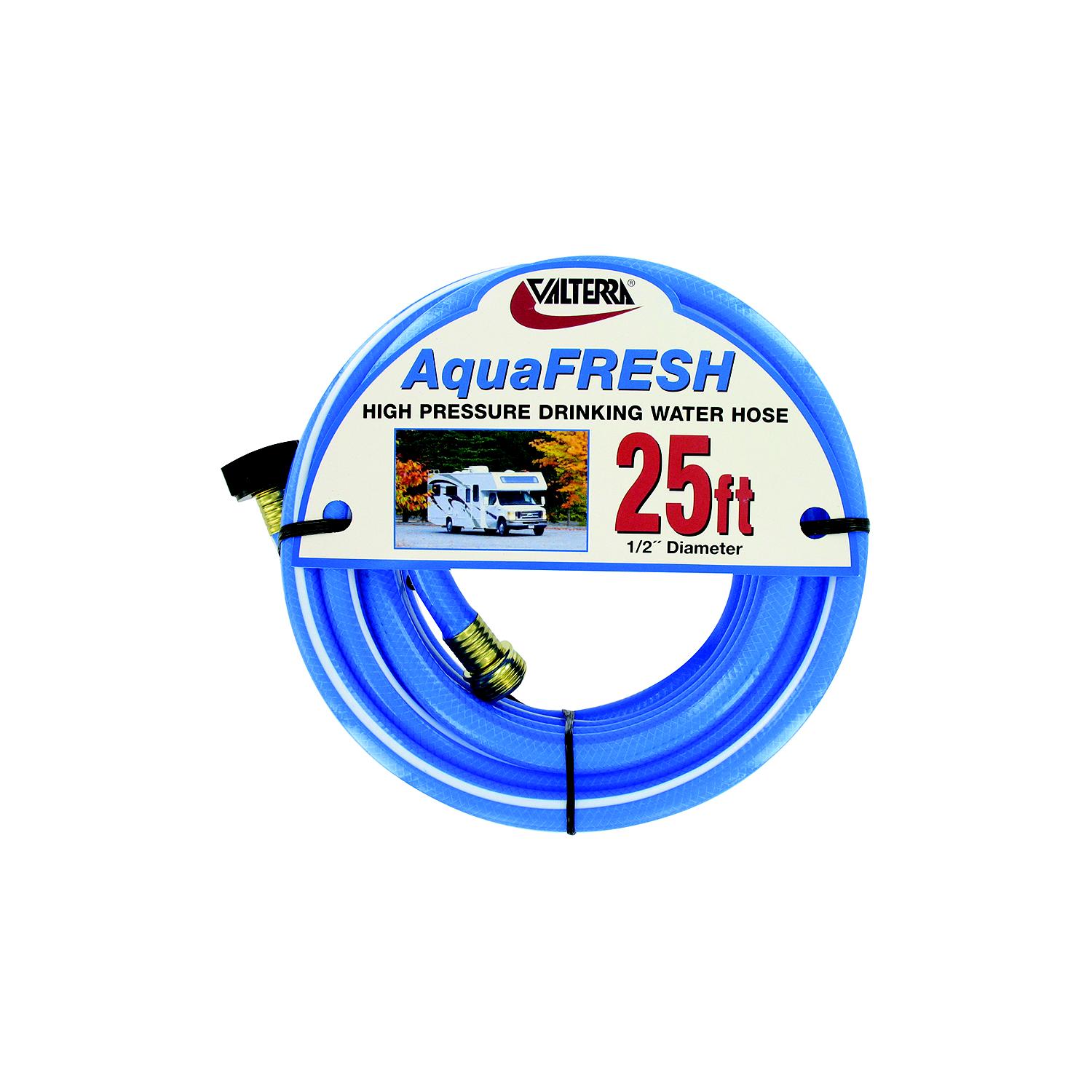 Valterra W018300 Blue AquaFresh High Pressure RV Drinking Water Hose, 1/2" x 25' - Image 2