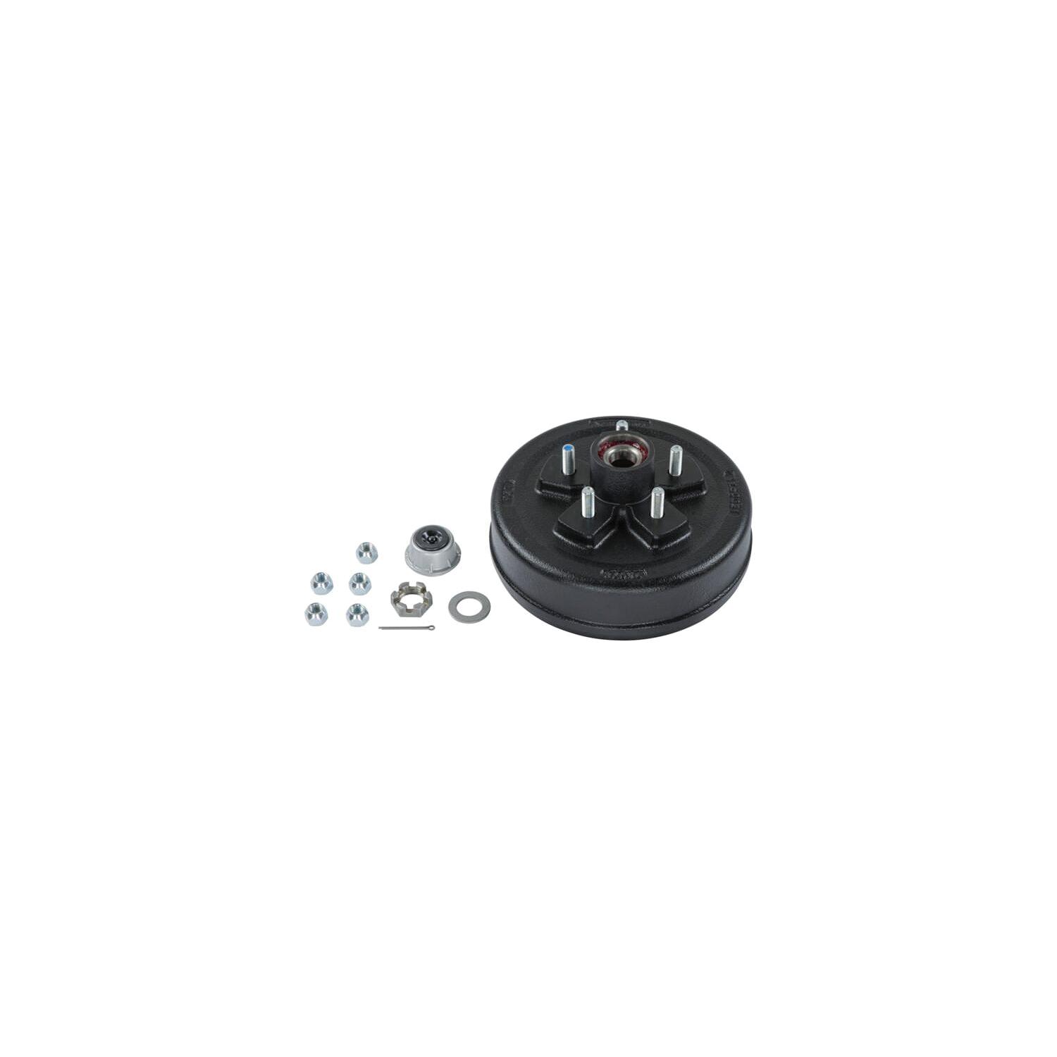 Lippert 10" Brake Drum Hub Kit with Installed Bearings - 5 on 4-1/2", 1/2" Studs, 3,500-lb. Axles #2024013264