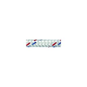Samson 605024010083 Harbormaster Anchor Line, 3/8" x 100', White w/Red & Blue Tracer