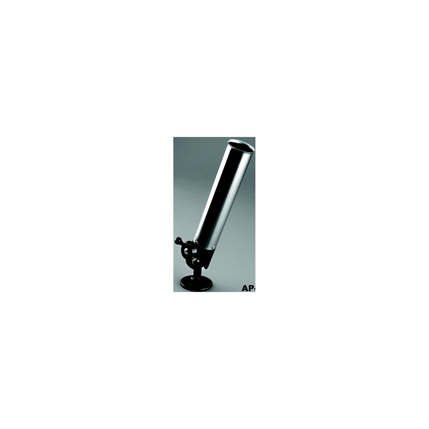 Angler's Pal 950700 Stainless Steel Tube With Black Anodized Aluminum Rod Holder, 7-3/4"