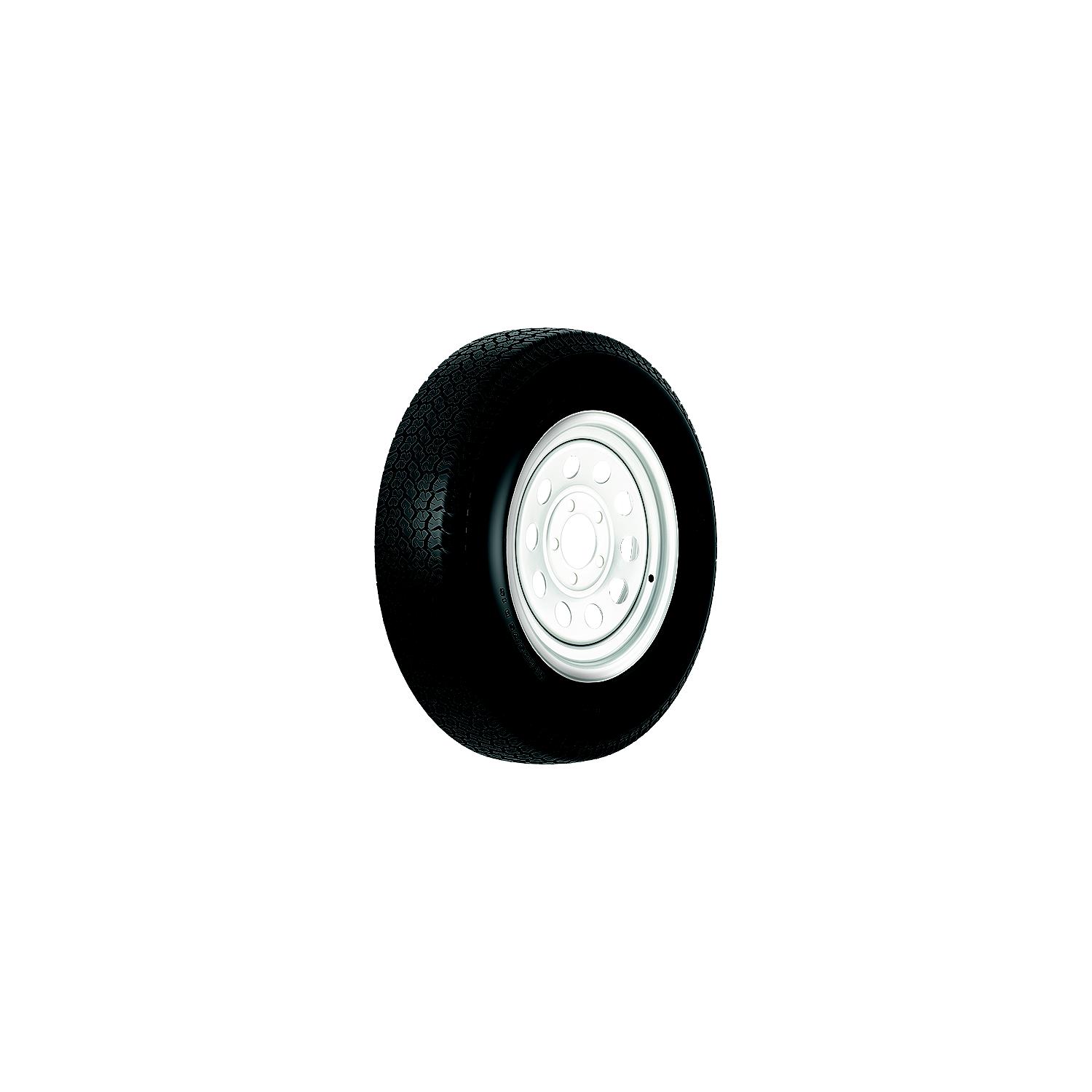 Loadstar Bias Tire and Wheel (Rim) Assembly ST225/75D-15 6 Hole D Ply