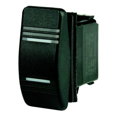 BEP 1001812 Weather Resistant Contura Rocker Switch, On-On, DPDT, 1/4" Blade Terminals, Illuminated Amber (2 Positions) - Image 2