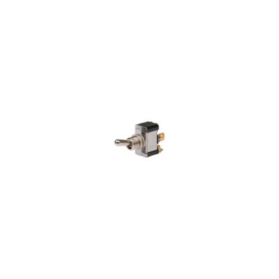 BEP 1002024 Chrome Plated Toggle Switch, Off-On, SPST, #632 Screw Terminals