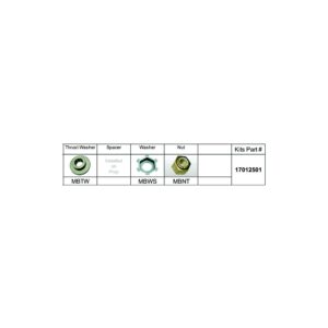 Solas 17012501 Fixed Hub Prop Hardware Kit - Mercury, Type B