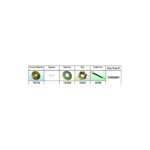 Solas 17052501 Fixed Hub Prop Hardware Kit - Nissan/Yohatsu, Type B
